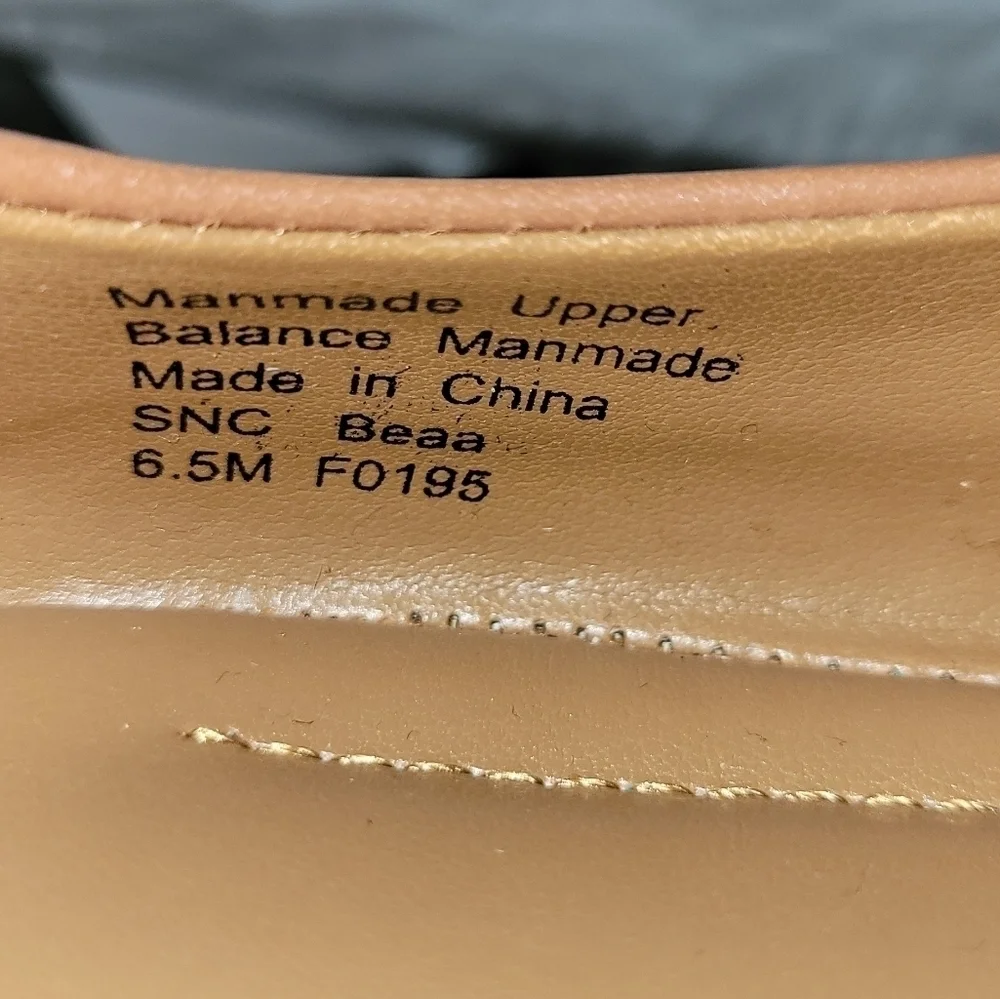 Style & Company BEAAF Ballet Flats crisscross Ankle Strap Shoes Spice 6.5